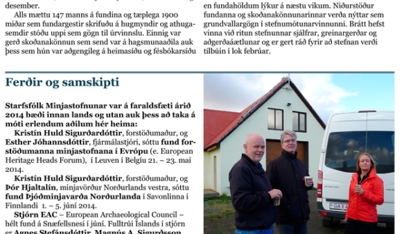 Fréttabréf Minjastofnunar Íslands 2015:1