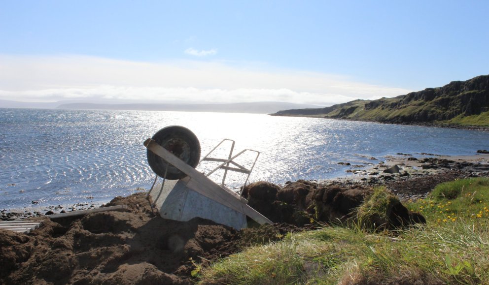 Fornleifauppgröftur í Sandvík, Drangsnesi árið 2020