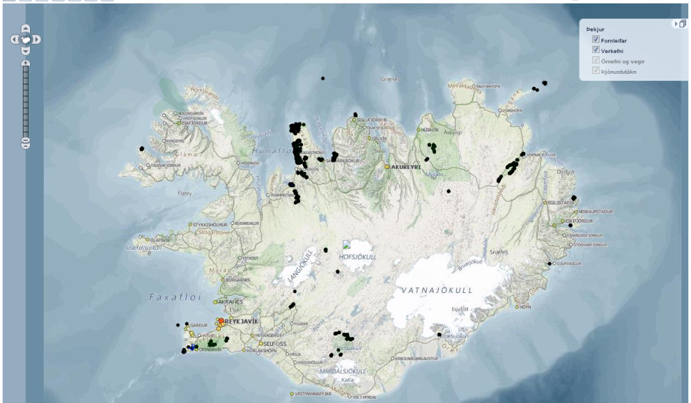 Kortavefsjá Minjastofnunar Íslands
