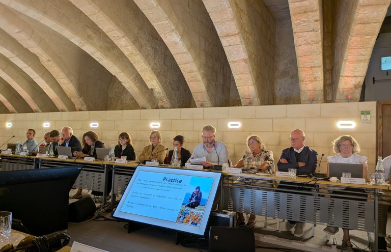 Rúnar Leifsson forstöðumaður Minjastofnunar Íslands flytur erindi á fundi EHHF í Valletta á Möltu.