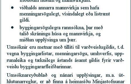 Augl. húsafriðunarsjóðs 2015