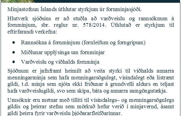 Fornminjasjóður augl_2_dalk