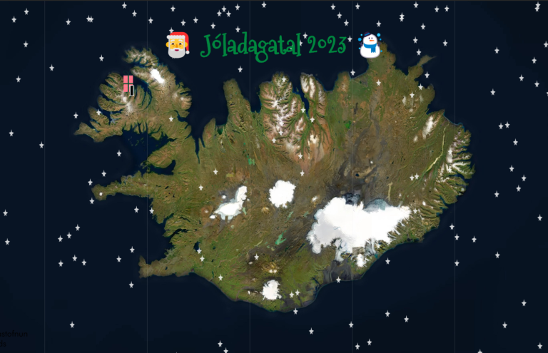 Nýir punktar bætast á kortið á hverju degi til jóla