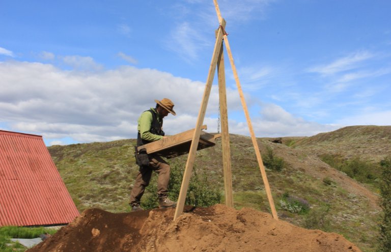 Uppgröftur á Stöng í Þjórsárdal, 2023