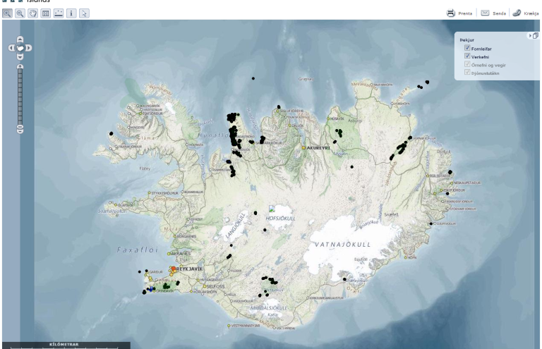 Kortavefsjá Minjastofnunar Íslands